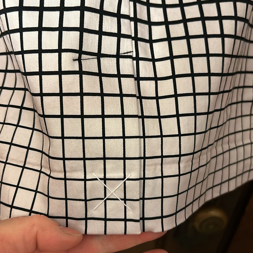 Worthington Gradient Black and White Graphic Pencil Skirt Sz 16 - Picture 5 of 10